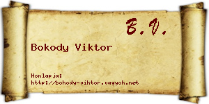 Bokody Viktor névjegykártya